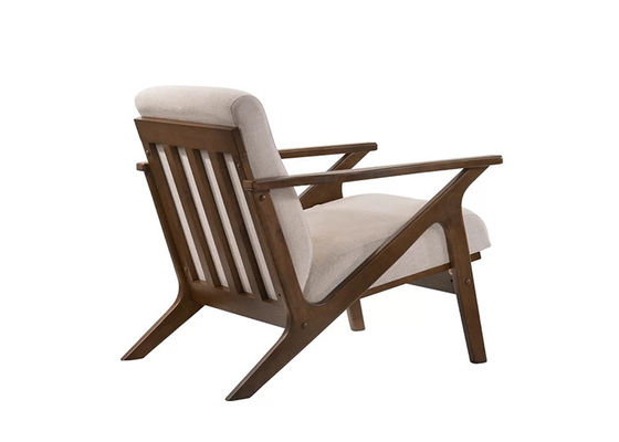 Antyczne meble Fotel z litej gumy z drewna w połowie wieku w nowoczesnym stylu, pojedyncza sofa